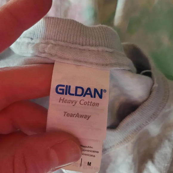 Gildan Pastel Tie-Dye Short Sleeve Crewneck T-Shirt Women's Size Medium - Picture 3 of 14